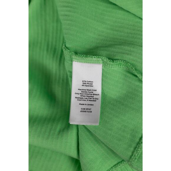 Talbots Size 1X Blouse Ribbed Lace Light Lime Green - Picture 6 of 6